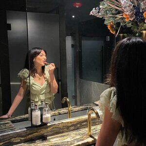 Sage green, open back, ruffle midi dress 👗 #green #fancy #midi #dress #asos